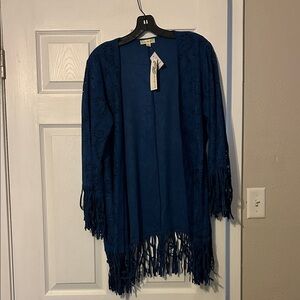 New faux sued cardigans